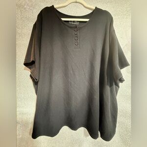 L.A. Blues Black Short Sleeve Top